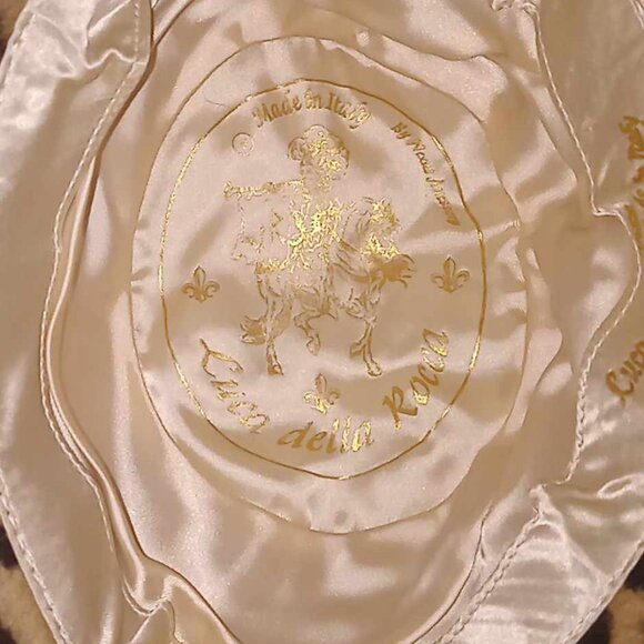 1970s Vintage Italian Luxury 100%Rabbit Felt Hat with Feathers! Luca Della Rocca - Picture 6 of 8